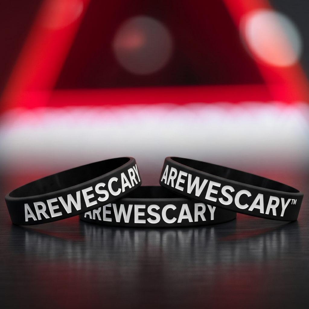 AREWESCARY Silicone Wristband 3-Pack