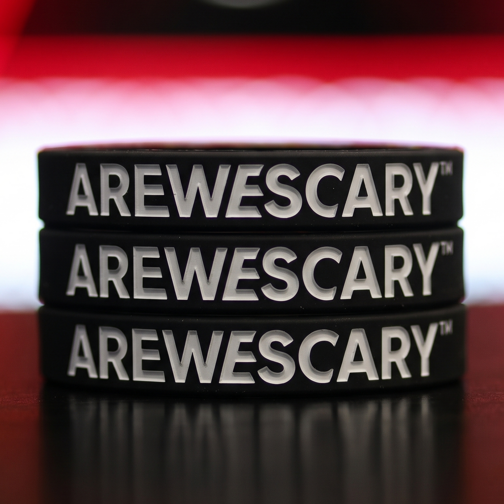 AREWESCARY Silicone Wristband 3-Pack
