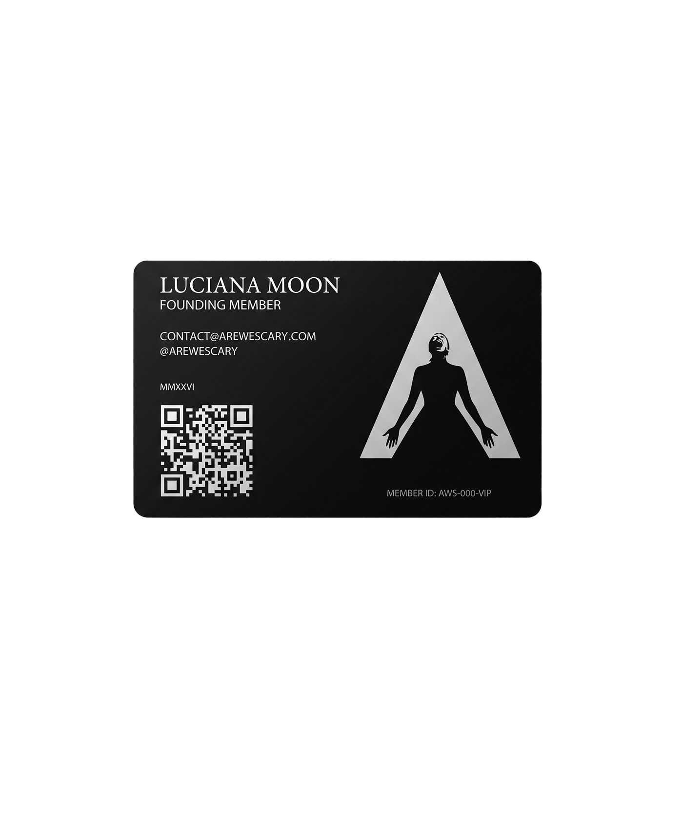 AREWESCARY VIP COLLECTIVE BLACK CARD
