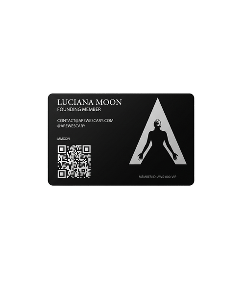 AREWESCARY VIP COLLECTIVE BLACK CARD