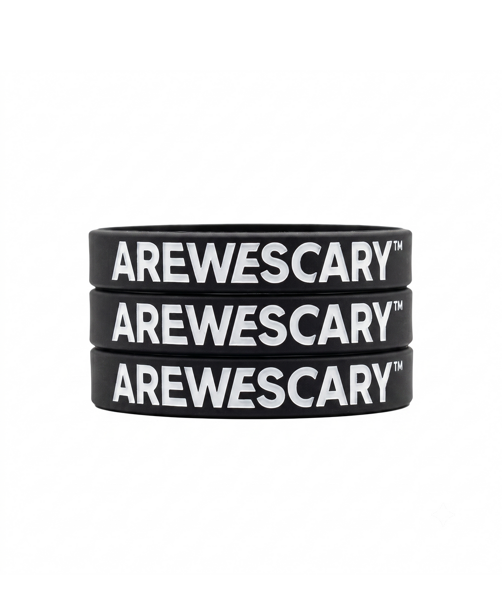 AREWESCARY Silicone Wristband 3-Pack